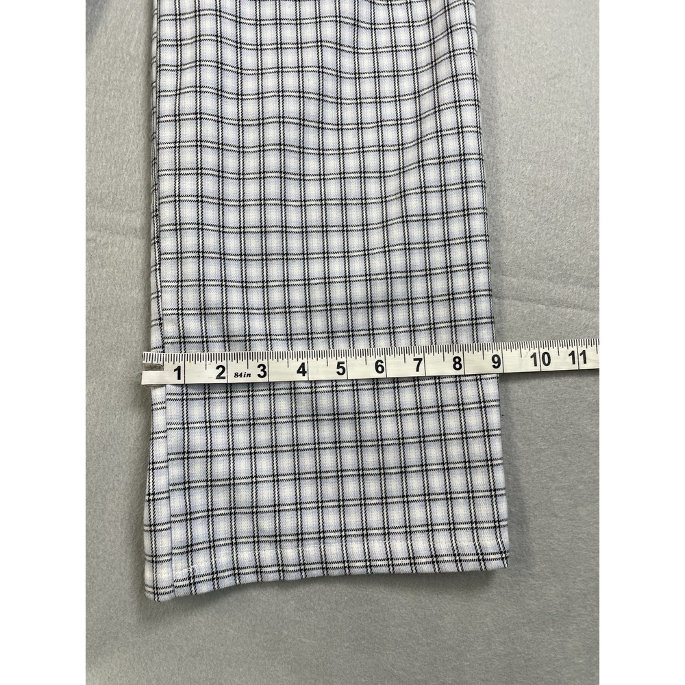 Hollister Ultra High Rise Pants Womens Blue White Plaid Casual Pleated Front‎ SM - Picture 15 of 15